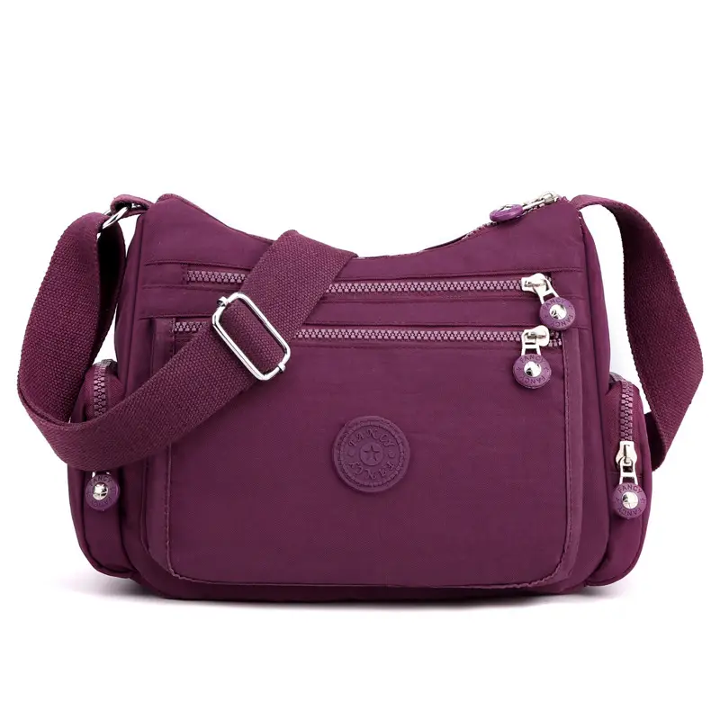 Women's Purple Crossbody Shoulder Bag with Adjustable Strap - Image 2