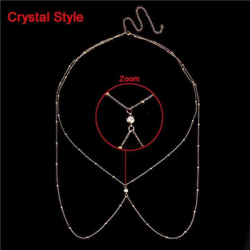 European American Cross Border Waist Chain Sexy Casual Women's Beach Street Photoshoot Double-layer Waist Body Chain Waist Chain - Image 5