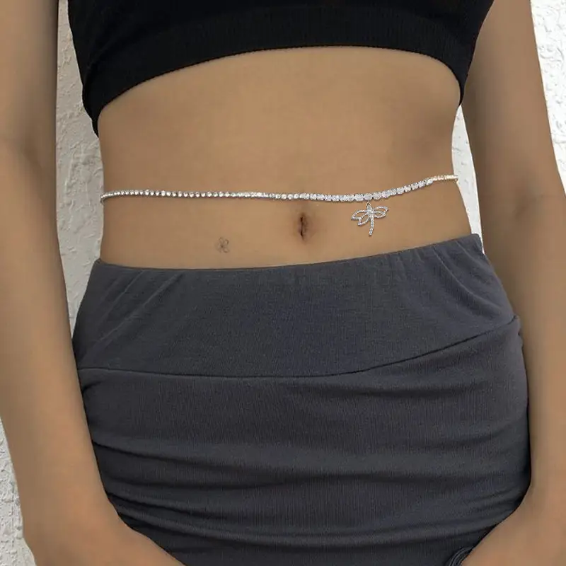 European American Cross Border Waist Chain Sexy Casual Women's Beach Street Photoshoot Double-layer Waist Body Chain Waist Chain — feature 5