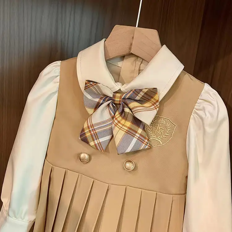Girls Fake Two-Piece Skirt Set Autumn 2024 - Image 5
