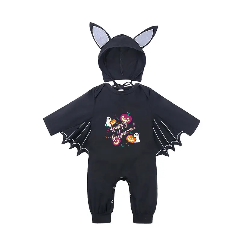 Baby Batwing Hat with Cat Ears Black - Image 11