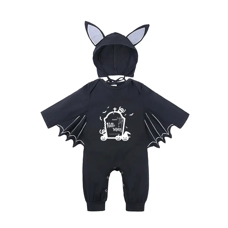 Baby Batwing Hat with Cat Ears Black - Image 12