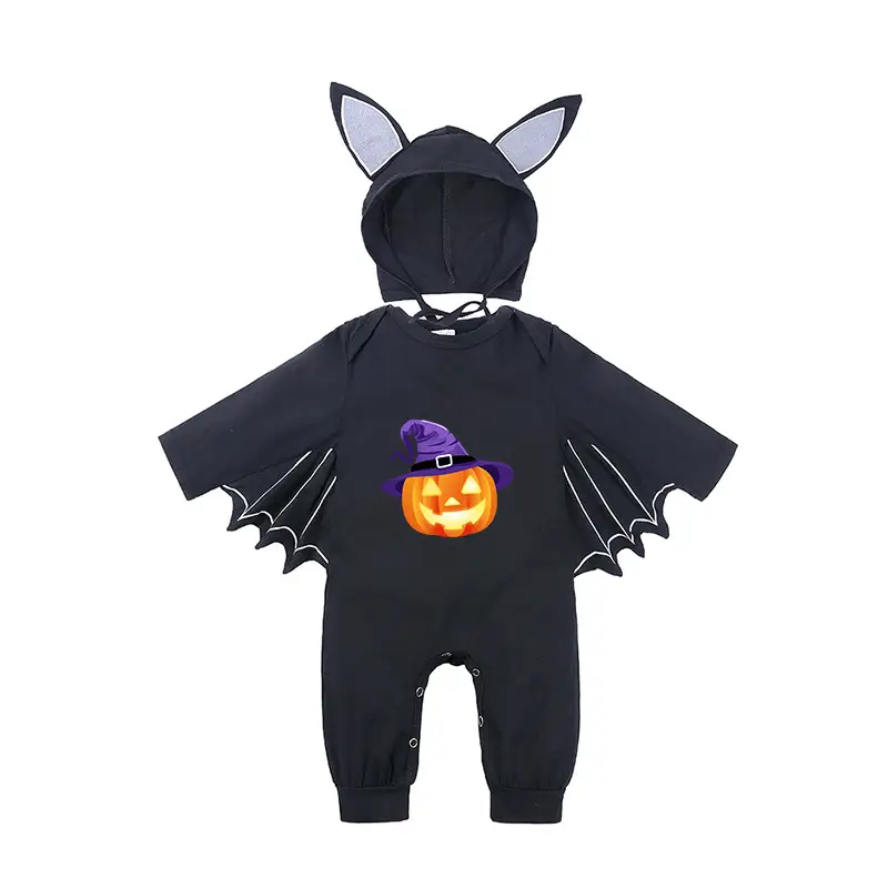 Baby Batwing Hat with Cat Ears Black - Image 13