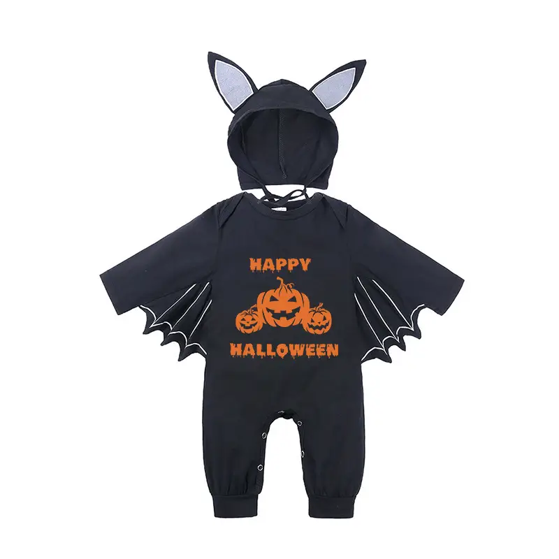 Baby Batwing Hat with Cat Ears Black - Image 15