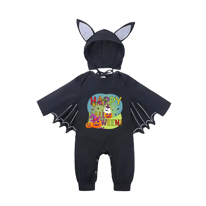 Baby Batwing Hat with Cat Ears Black - Image 16