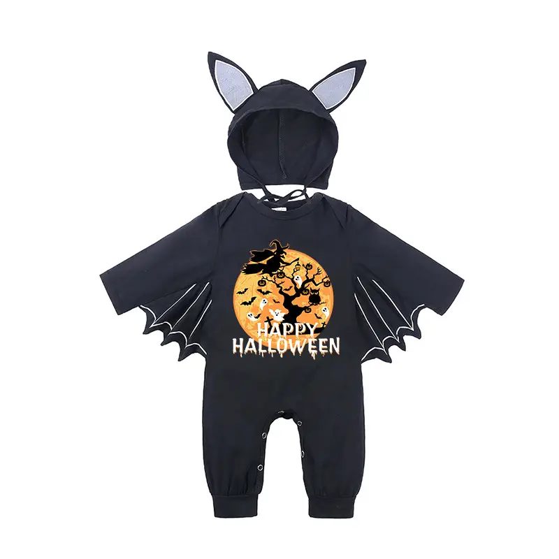 Baby Batwing Hat with Cat Ears Black - Image 6