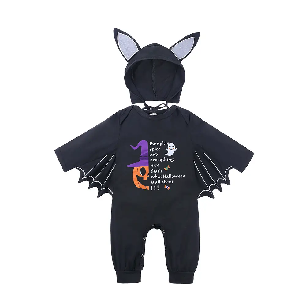 Baby Batwing Hat with Cat Ears Black - Image 7
