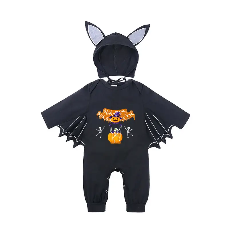 Baby Batwing Hat with Cat Ears Black - Image 8
