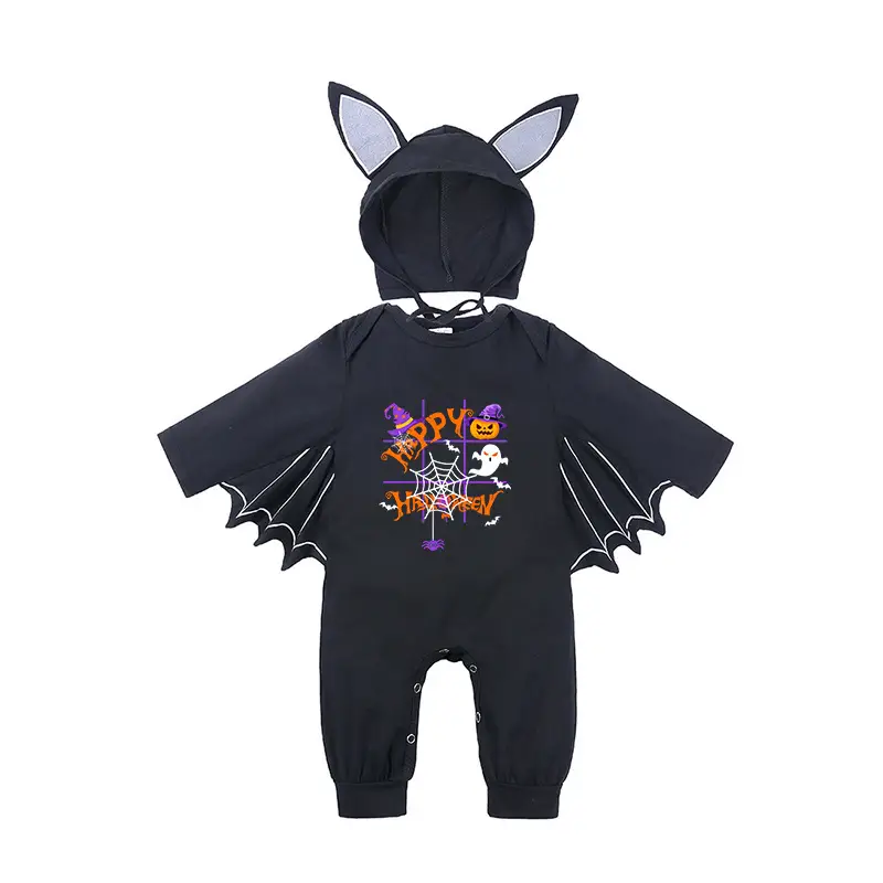 Baby Batwing Hat with Cat Ears Black - Image 9