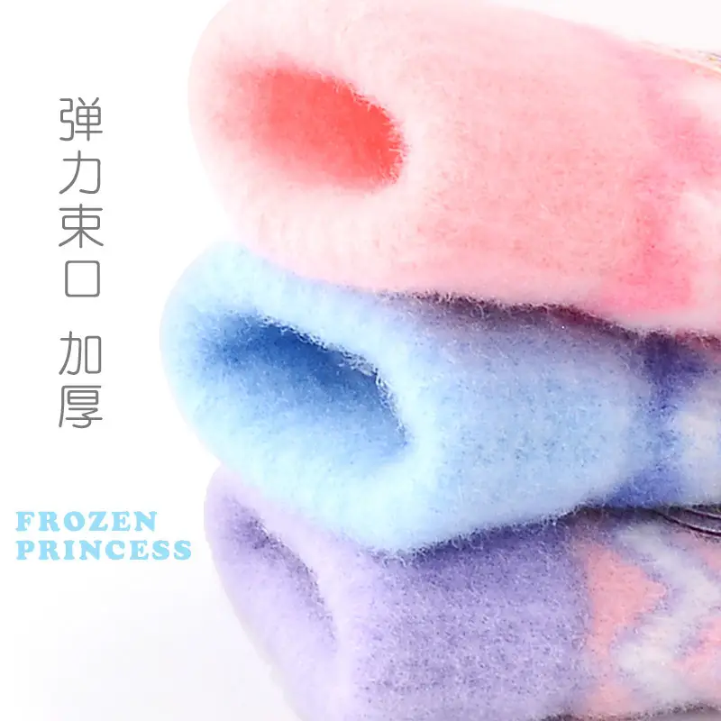 Frozen Five-Finger Gloves for Girls Toddler Bow Elsa - Image 8