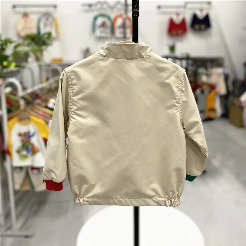 Spring Bear Jacket with 3D Pockets for Boys Girls - Image 3
