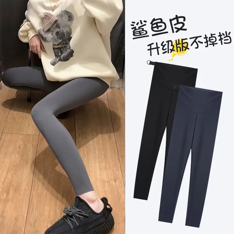 Japanese Pregnant Women Fleece Leggings Autumn Winter