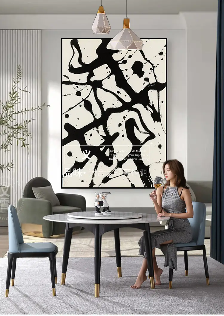 Abstract Black Line Wall Art for Modern Home Decor — feature 2
