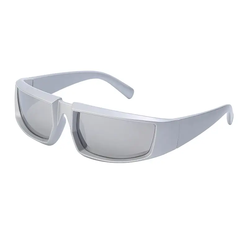 Anti-UV Sunglasses for Women Steampunk Style White - Image 8