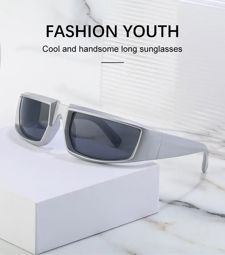 Anti-UV Sunglasses for Women Steampunk Style White — feature 21