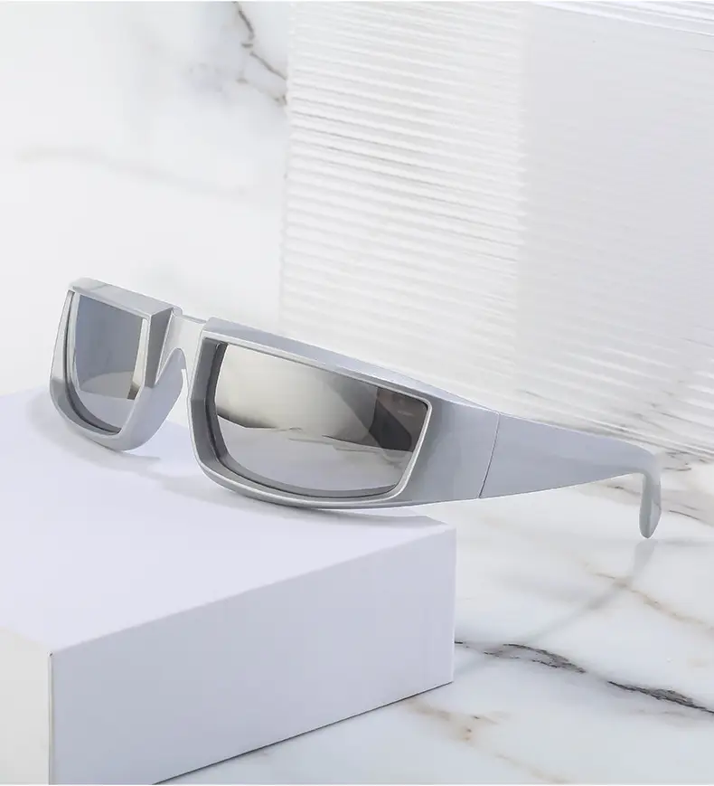 Anti-UV Sunglasses for Women Steampunk Style White — feature 22