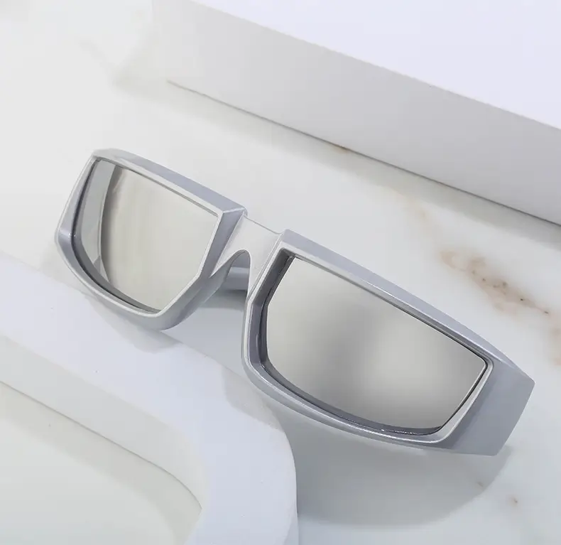 Anti-UV Sunglasses for Women Steampunk Style White — feature 25