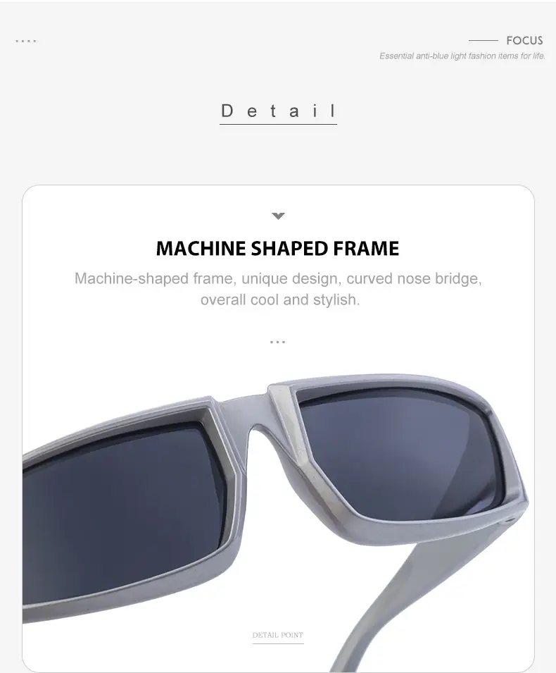 Anti-UV Sunglasses for Women Steampunk Style White — feature 27