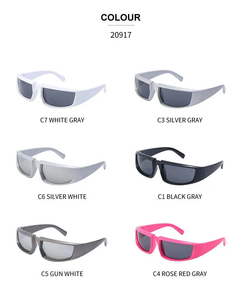 Anti-UV Sunglasses for Women Steampunk Style White — feature 32