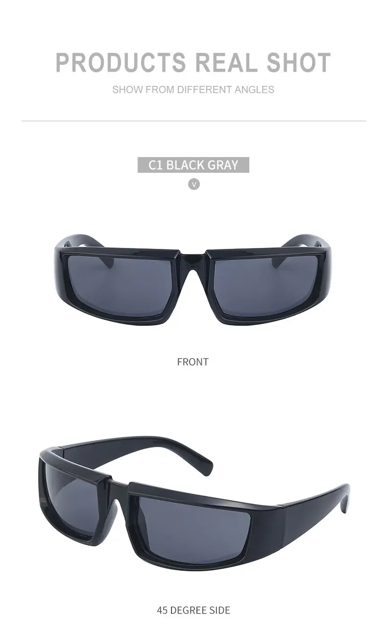 Anti-UV Sunglasses for Women Steampunk Style White — feature 33