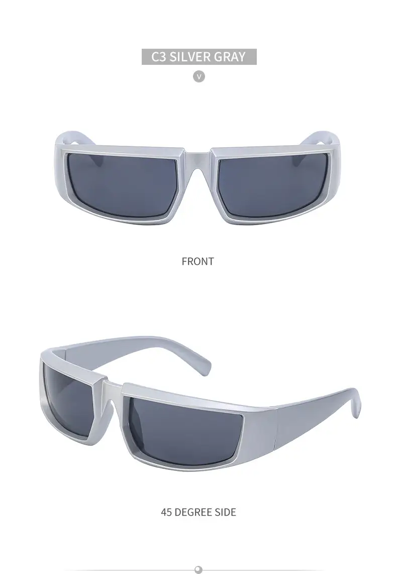 Anti-UV Sunglasses for Women Steampunk Style White — feature 36