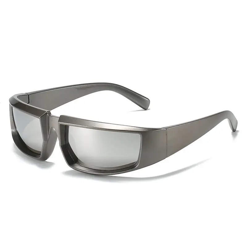 Anti-UV Sunglasses for Women Steampunk Style White - Image 1