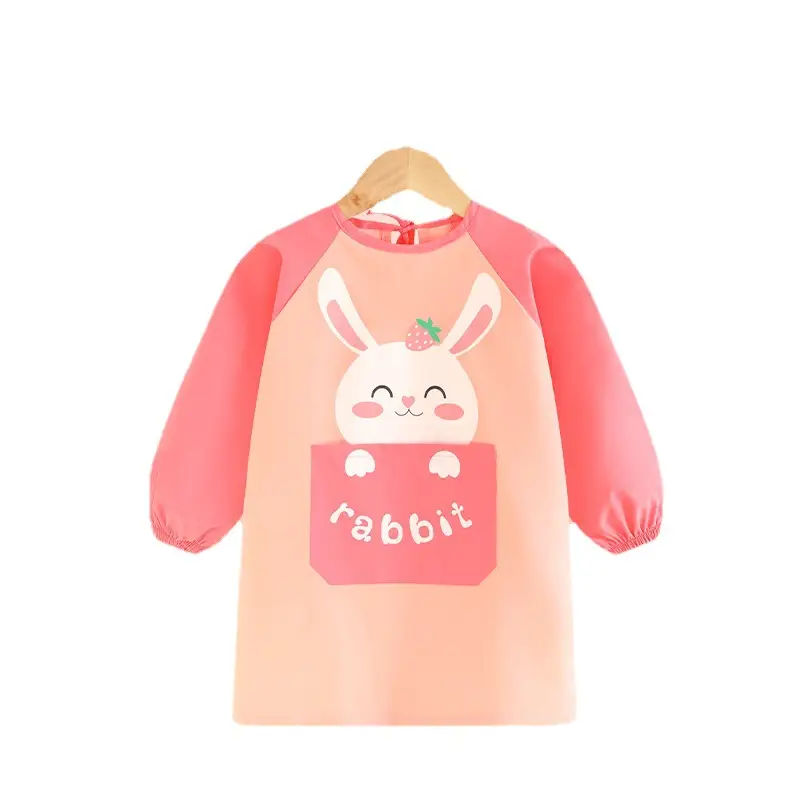 Baby Waterproof Painting Aporia Long Sleeve Bib