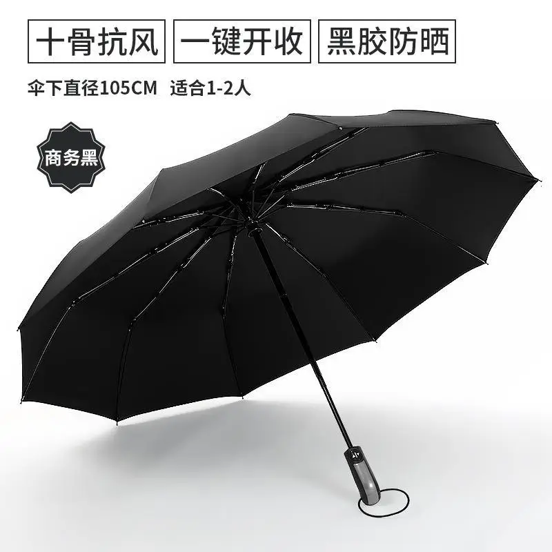 Automatic Folding Umbrella Red 130cm