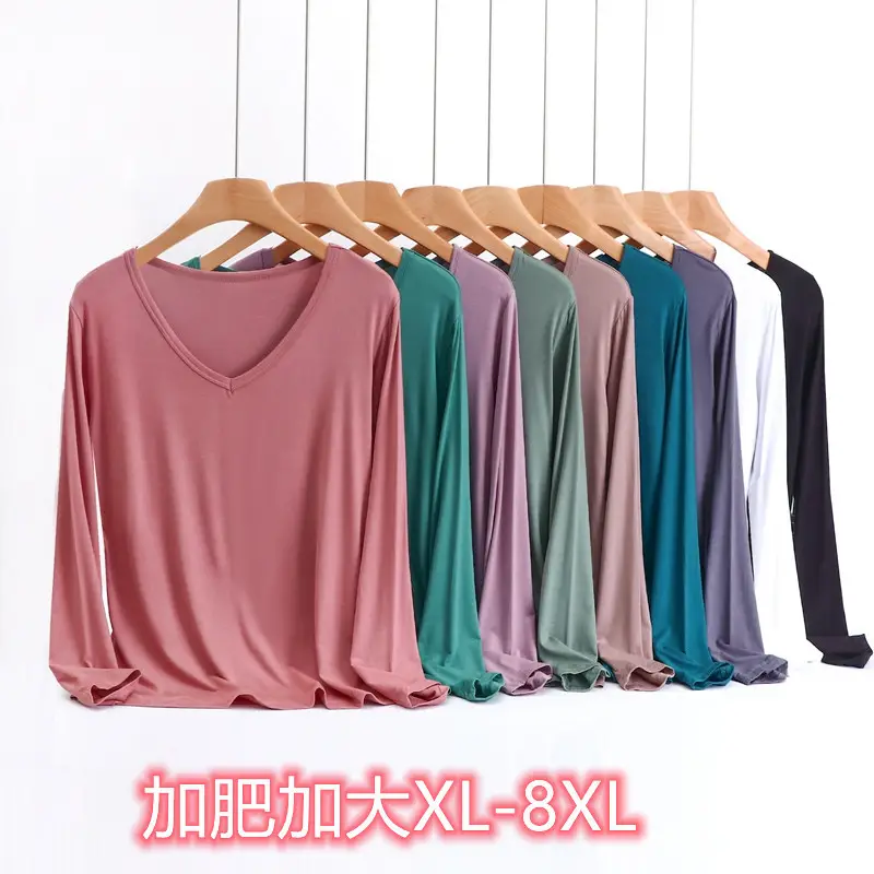 Women's Teal V-Neck Long Sleeve T-Shirt - Image 10