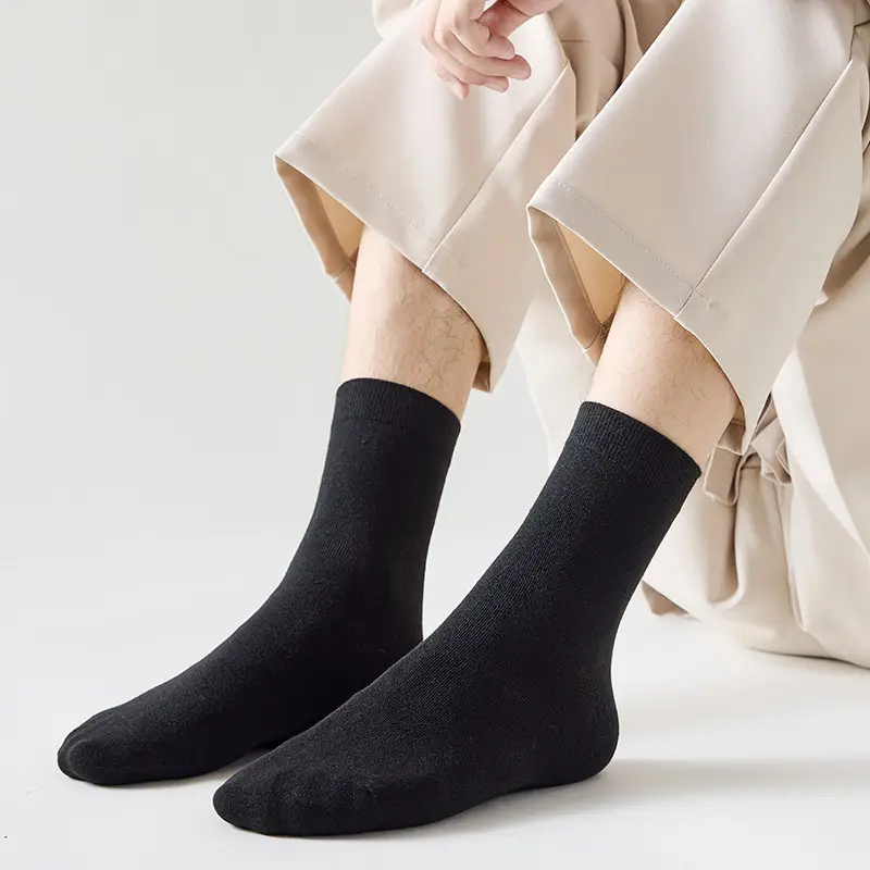 Autumn and winter new loose socks men's socks sweat-absorbent breathable casual business socks not leg men's socks wholesale