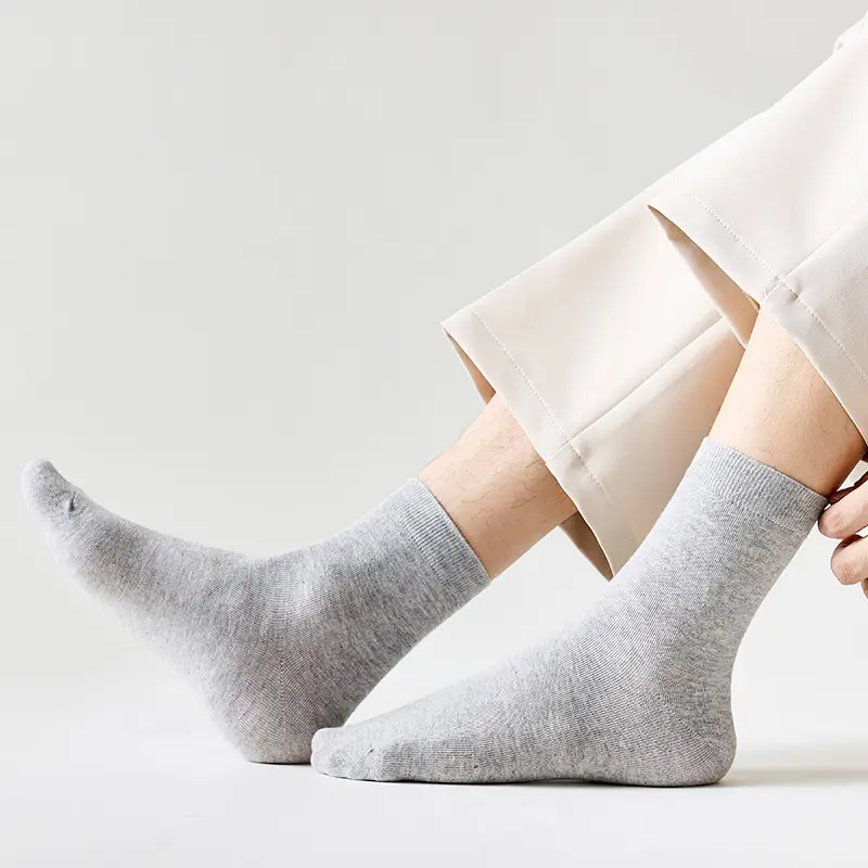 Autumn and winter new loose socks men's socks sweat-absorbent breathable casual business socks not leg men's socks wholesale