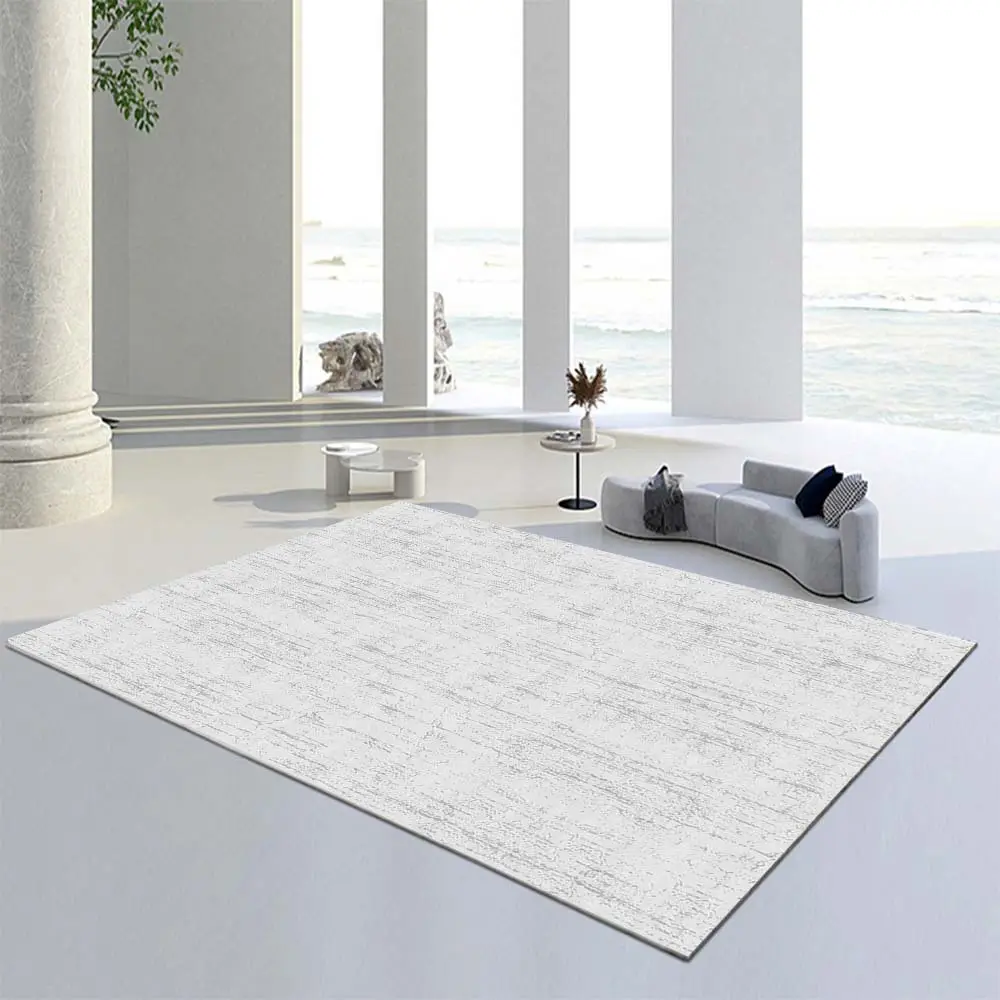 Pure Gray Abstract Woolen Coffee Table Mat - Image 24