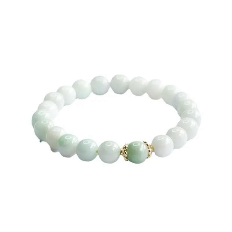 Guan Yu Natural Jade Bracelet for Women Single Heart Design