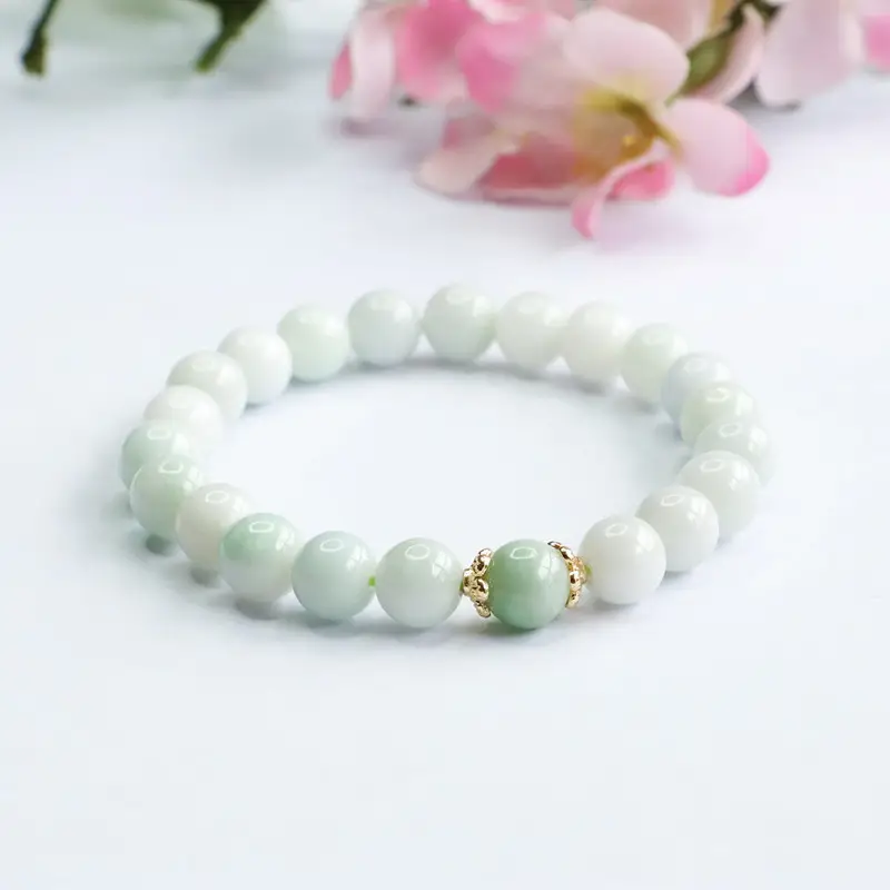 Guan Yu Natural Jade Bracelet for Women Single Heart Design — feature 4