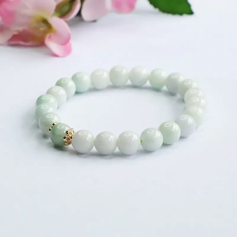 Guan Yu Natural Jade Bracelet for Women Single Heart Design — feature 5