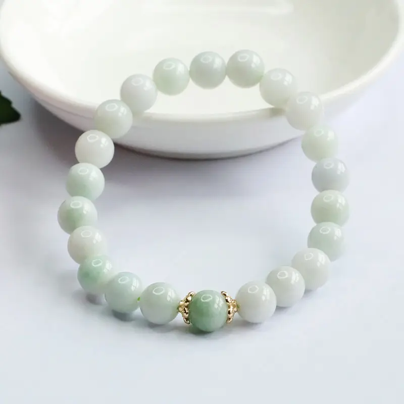 Guan Yu Natural Jade Bracelet for Women Single Heart Design — feature 9
