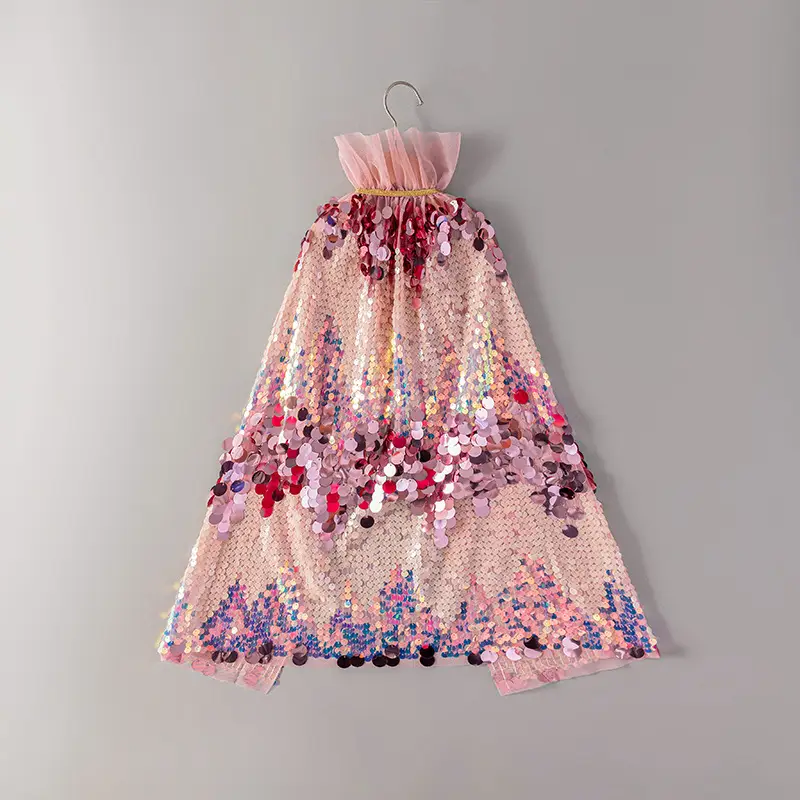 Girls Mermaid Skirt Sequin Glitter Pink 2025 - Image 5