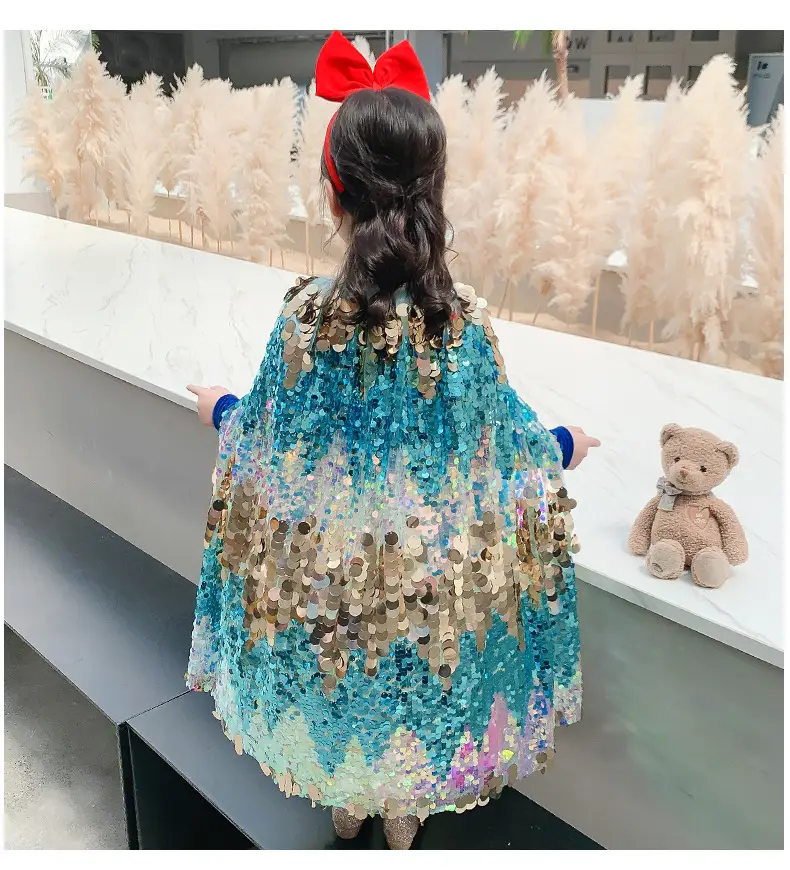 Girls Mermaid Skirt Sequin Glitter Pink 2025 — feature 2