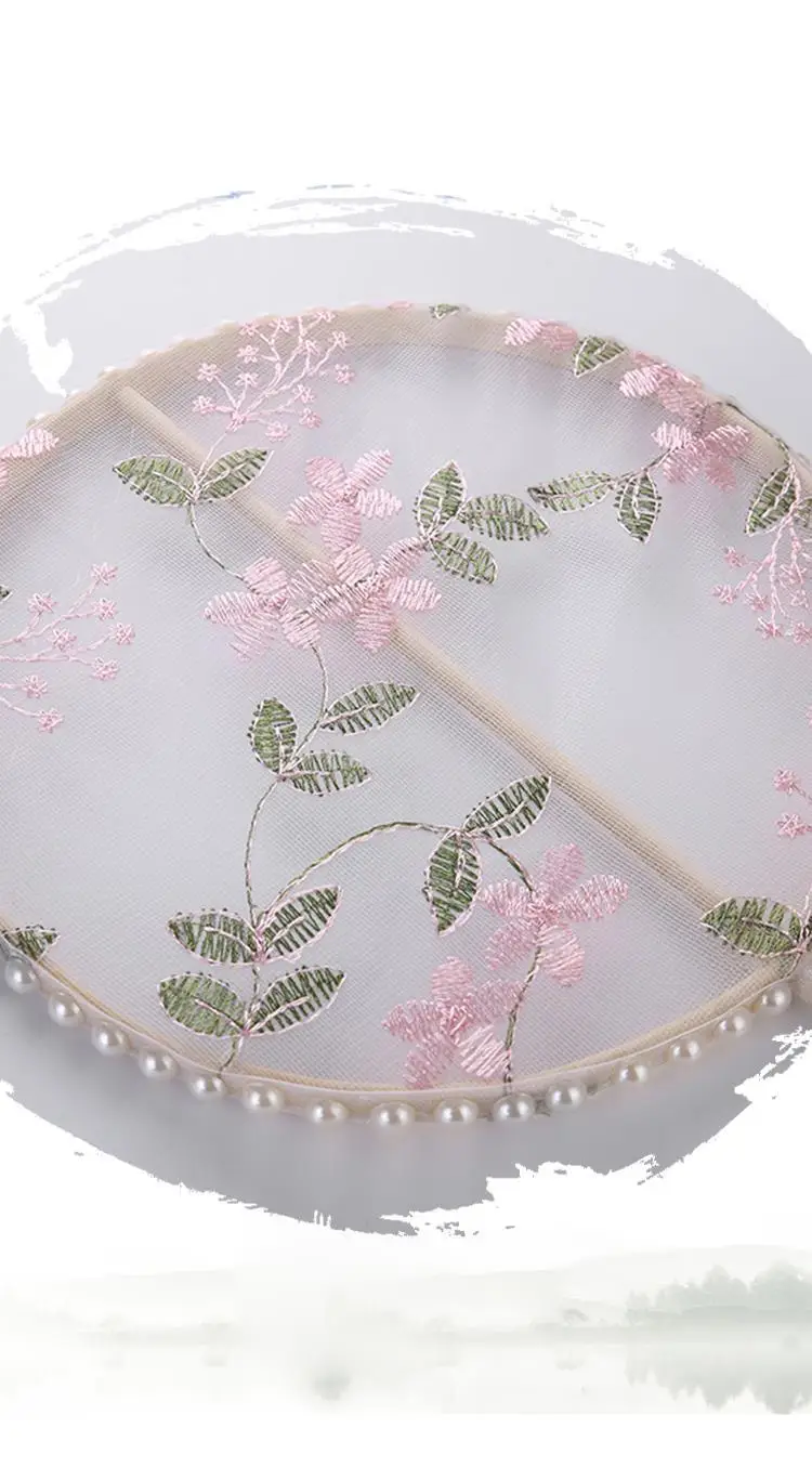 Antique Tassel Fan Long Handle Hanfu Costume Accessories — feature 8