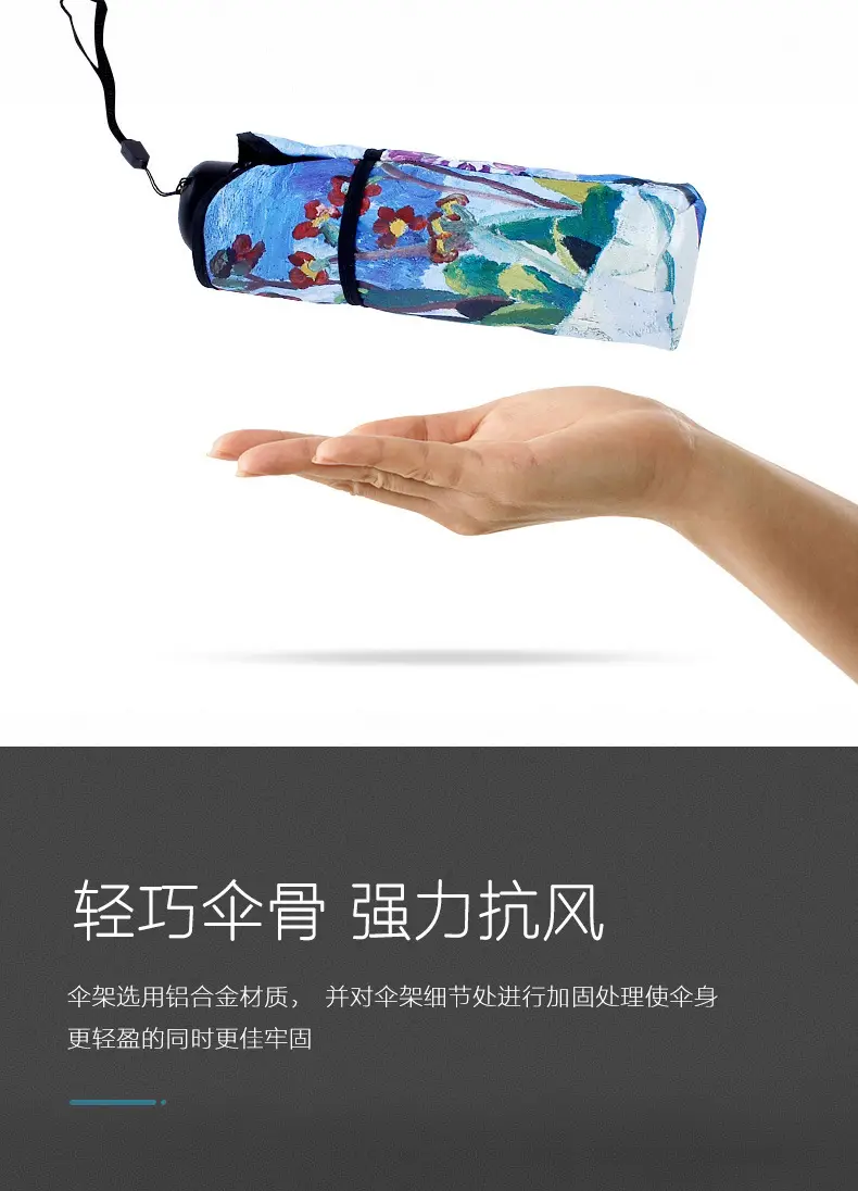Rainproof Floral Umbrella with 50% Off Protection — feature 4