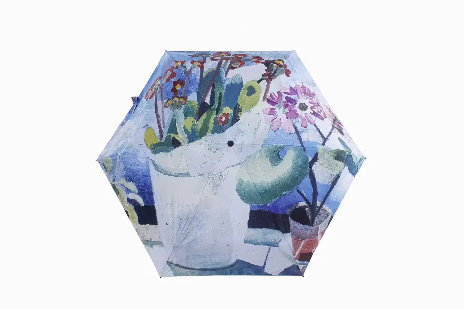 Rainproof Floral Umbrella with 50% Off Protection - Image 3
