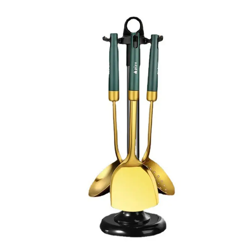 Stainless Steel Stir-fry Spoon Set 4 Pcs Non-stick - Image 16