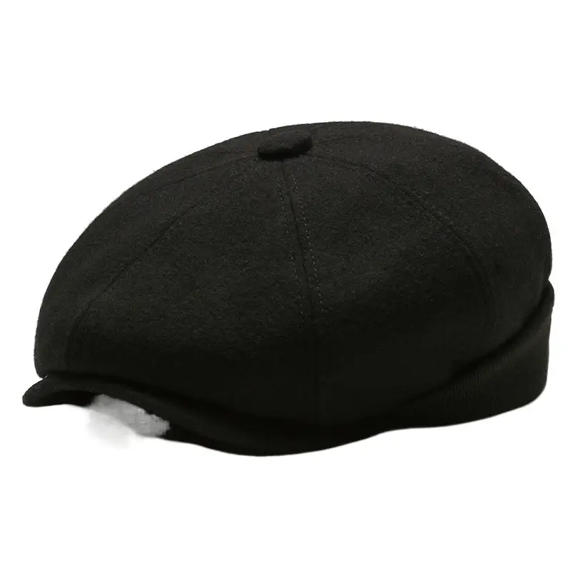 Men Winter Cap Hat Warm Ear Protection Monochrome