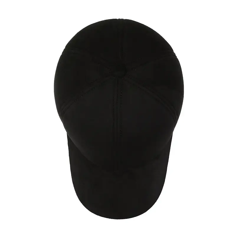 Men's Dark Grey Deerskin Beanie with Ear Protection