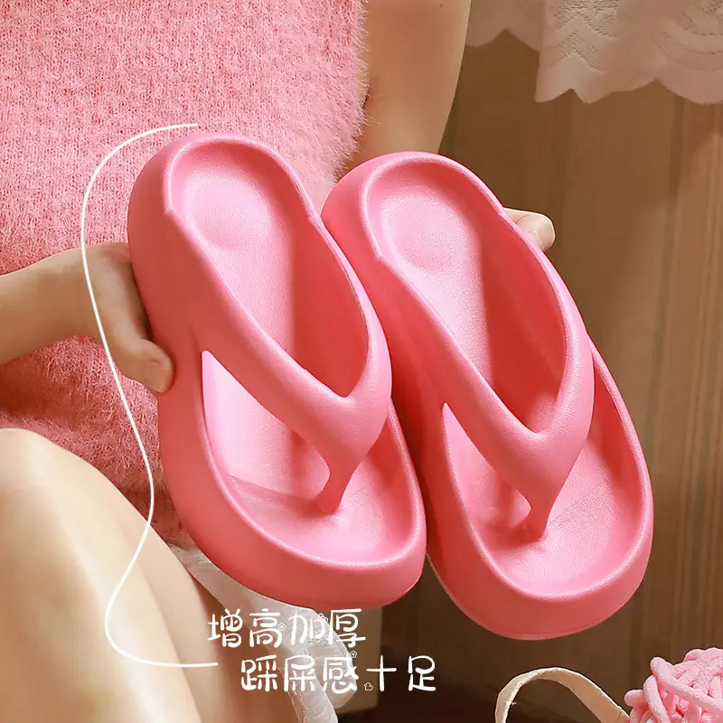 Pink Eva Flip Flops for Women Summer Casual Comfortable