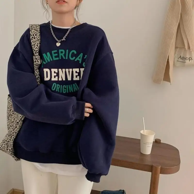 Women Round Neck Sweatshirt Denver Original Print - Image 7