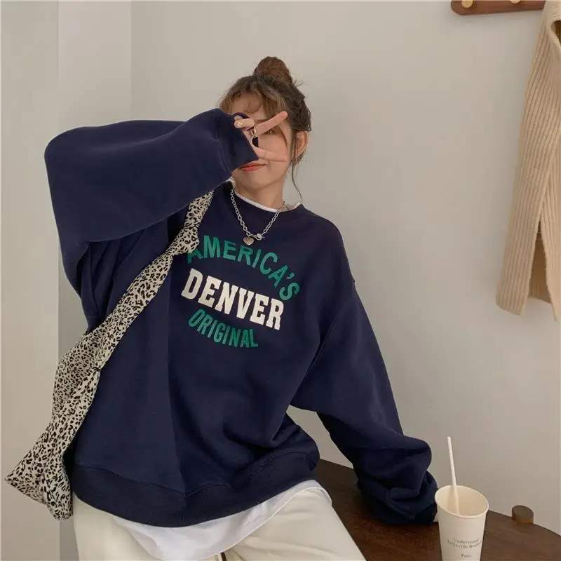 Women Round Neck Sweatshirt Denver Original Print - Image 8