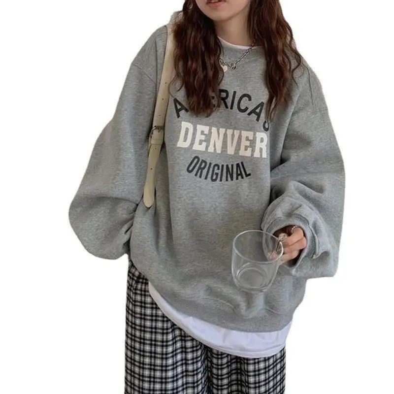 Women Round Neck Sweatshirt Denver Original Print - Image 9