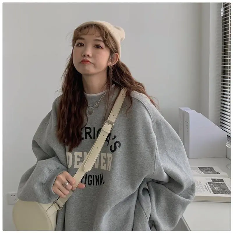 Women Round Neck Sweatshirt Denver Original Print — feature 11