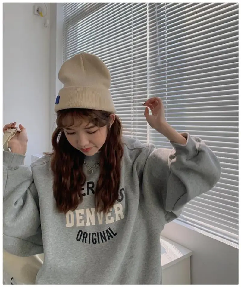 Women Round Neck Sweatshirt Denver Original Print — feature 13